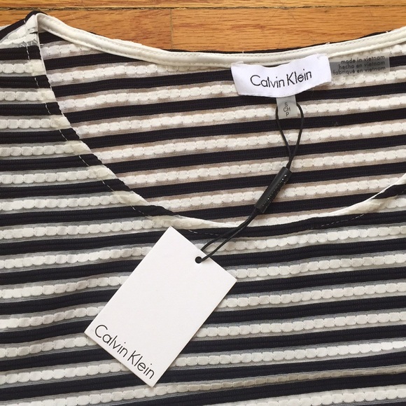 NWT CALVIN KLEIN OFF THE SHOULDER SHIRT - Picture 2 of 3